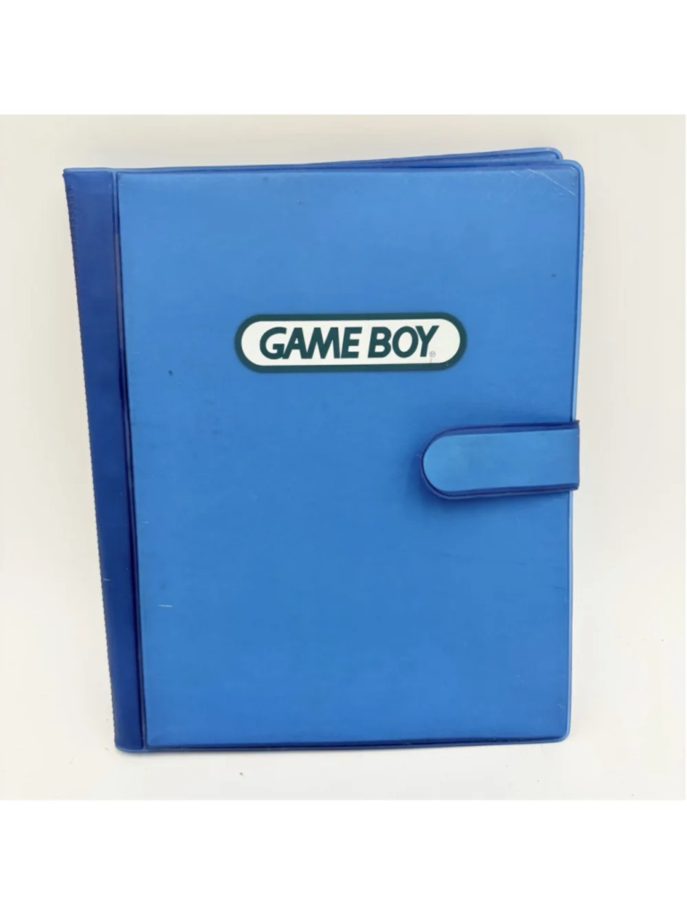 Nintendo Game Boy Cartridge Storage Case Binder 12 Games - Blue 2001 Vintage